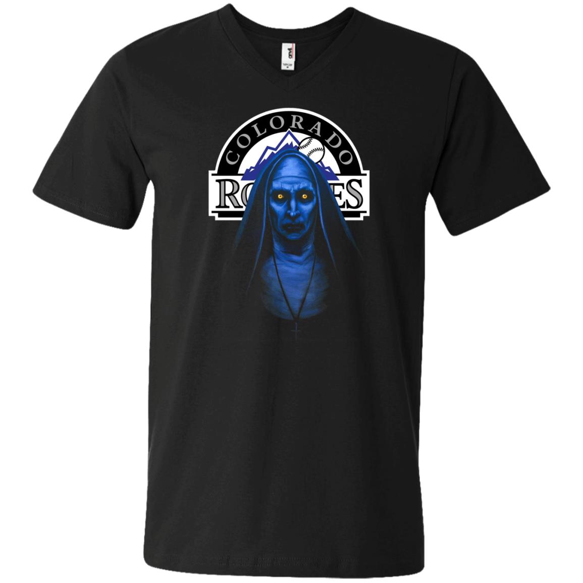 Mlb Halloween The Nun Valak Colorado Rockies Fans T-shirt