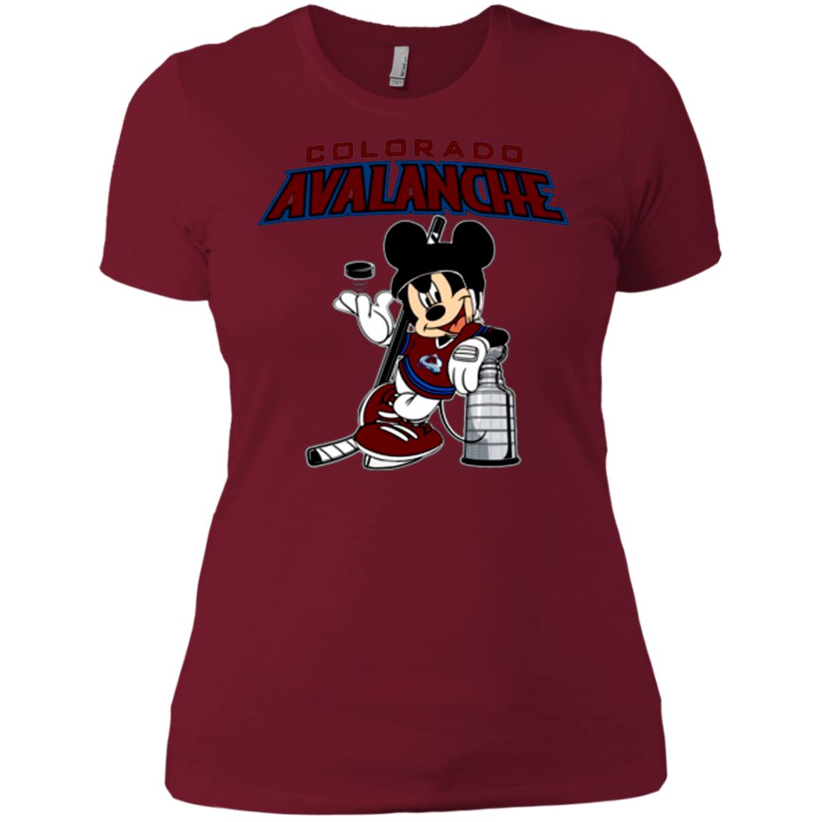 Mickey Colorado Avalanche With The Stanley Cup Hockey Nhl T Shirt