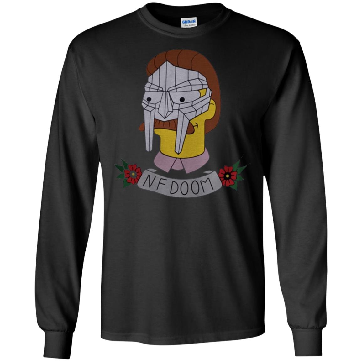 Mr Simpson Ned Flanders Doom Mask Mf Doom Mashup Ts Shirts