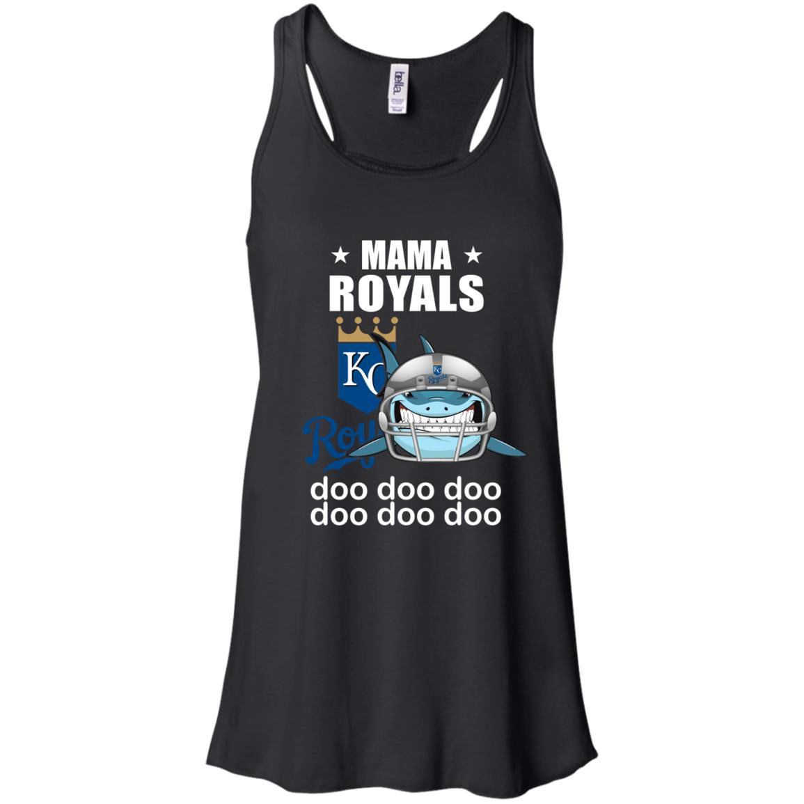 Mama Shark Kansas City Royals Doo Doo Doo Racerback Tank Shirts