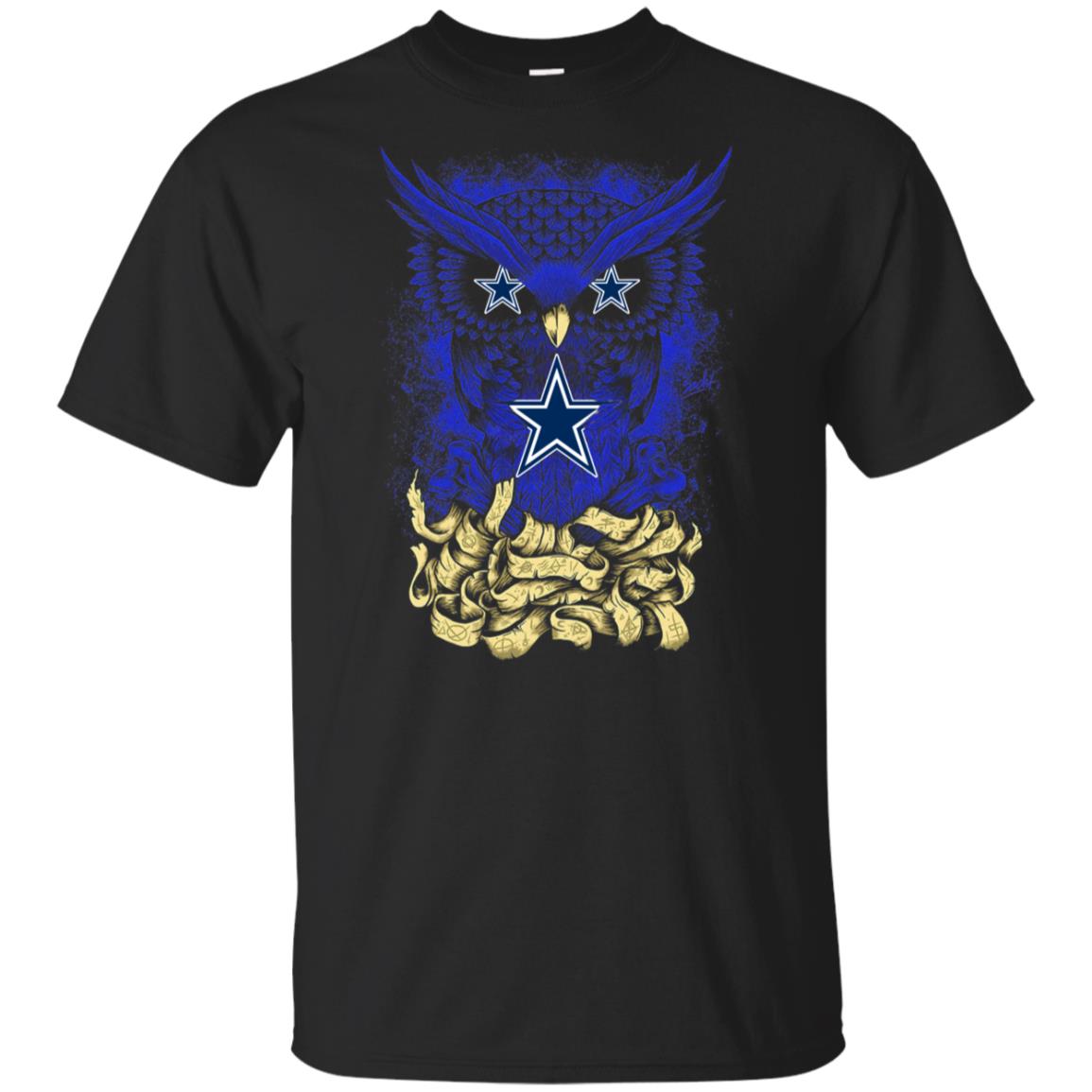 Dallas Cow Owl Native American T Shirt
