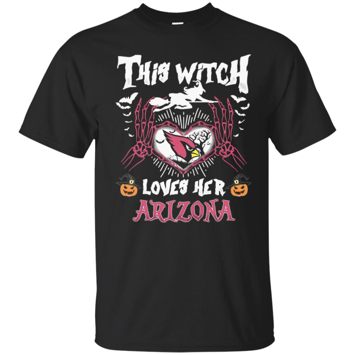 Arizona Cardinals This Witch Loves Her Arizona Halloween Classic T-shirt