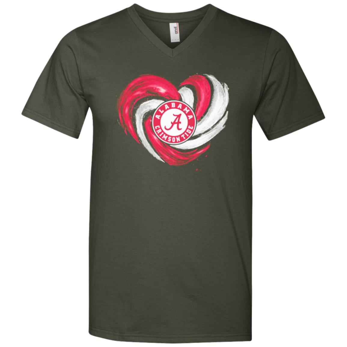 Alabama Crimson Tide Heart T Shirt