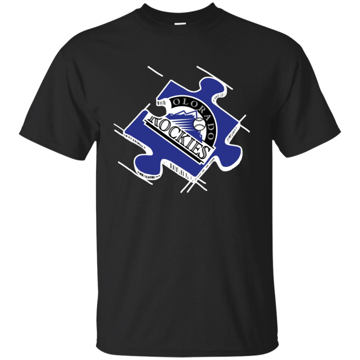 Colorado Rockies Autism Puzzle Piece Classic T Shirt