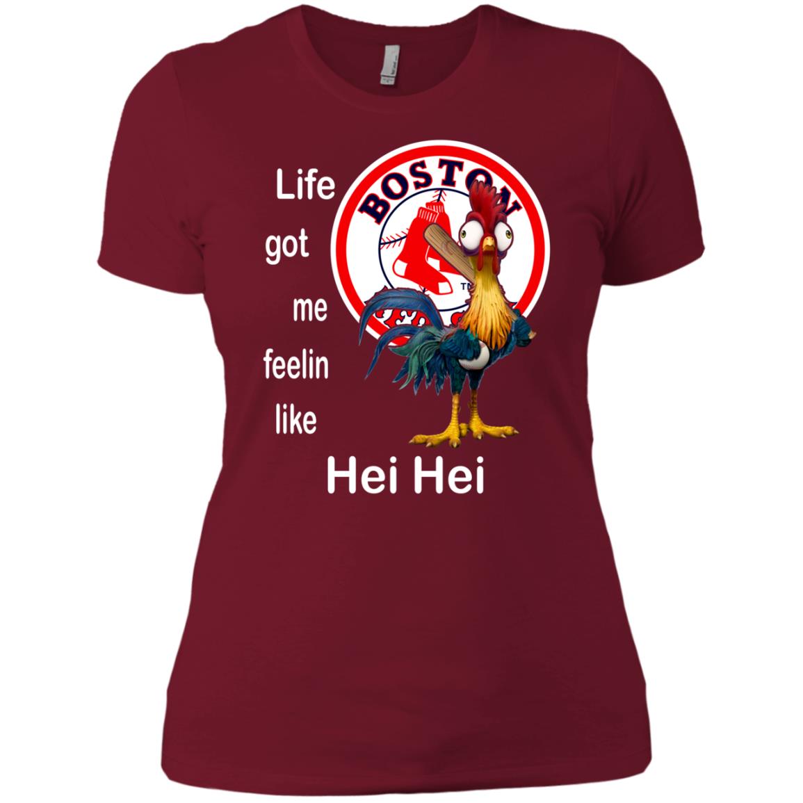 Boston Red Sox Life Got Me Feelin Like Hei Hei Trending T-shirt