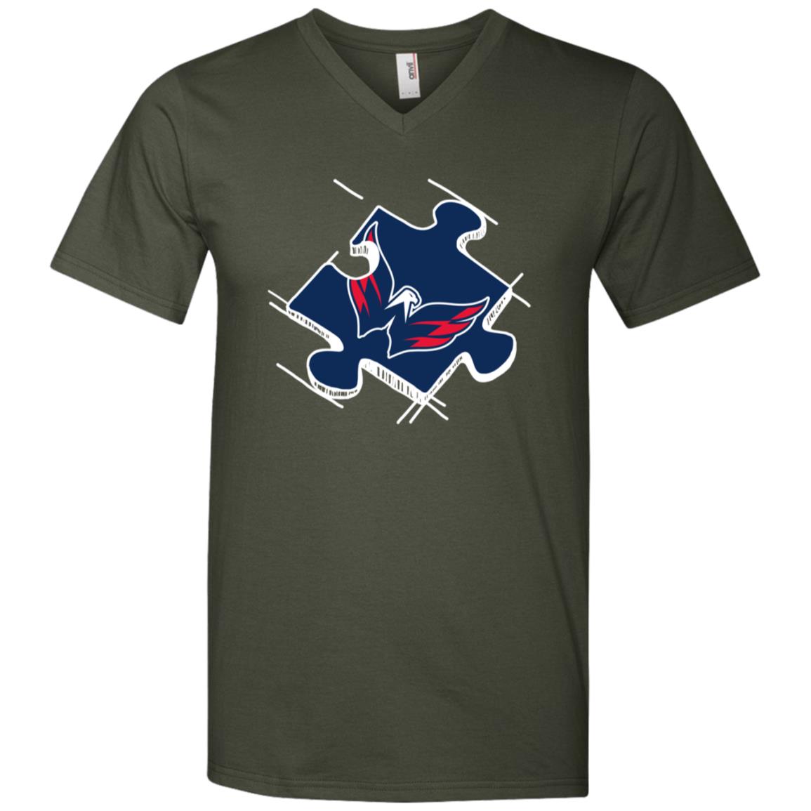 Washington Capitals Autism Puzzle Piece T-shirt