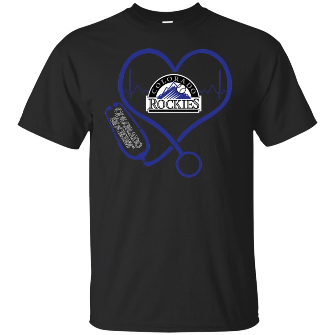 Nurse Heartbeat Colorado Rockies T-shirt