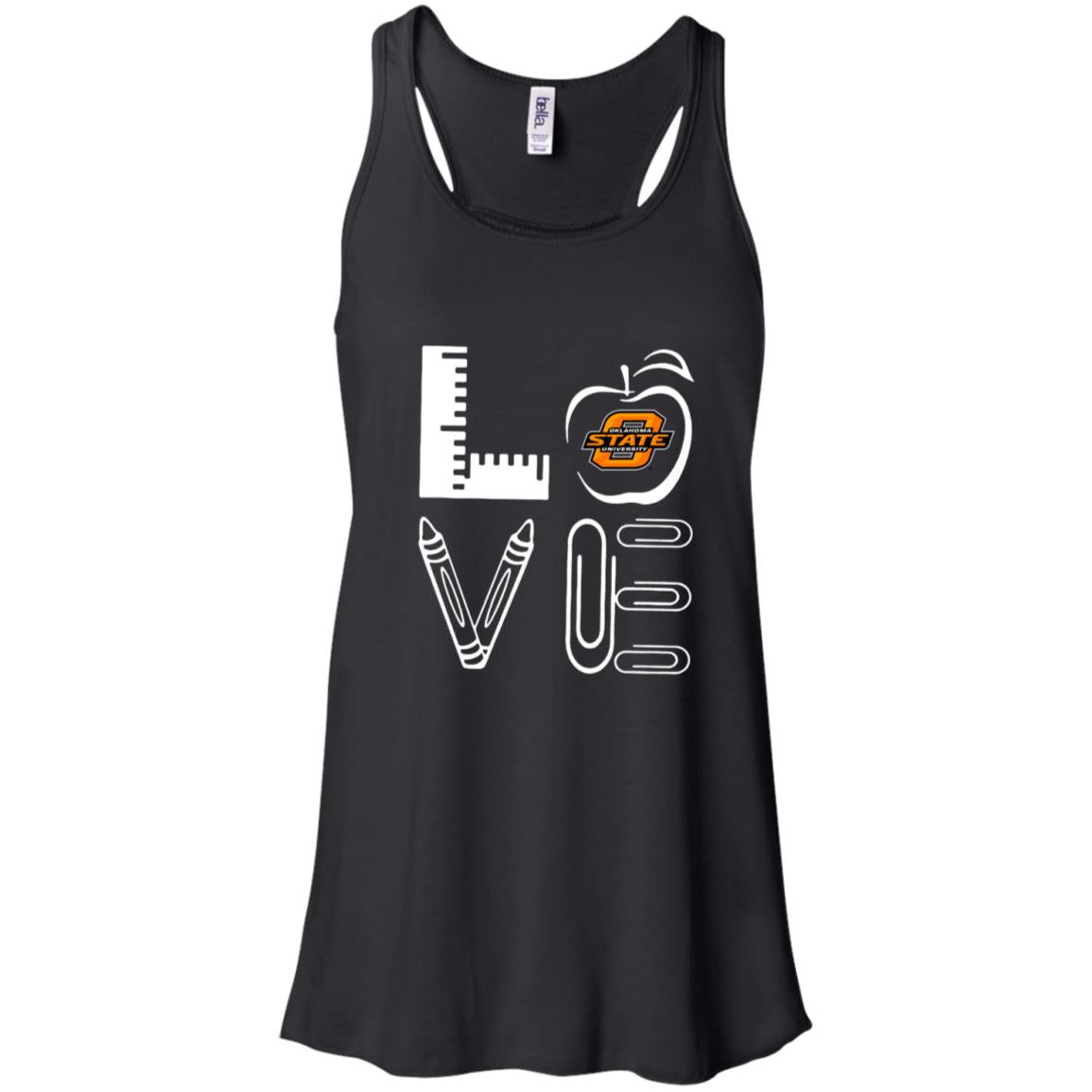 Tea Love Oklahoma State Cow Racerback Tank Shirts