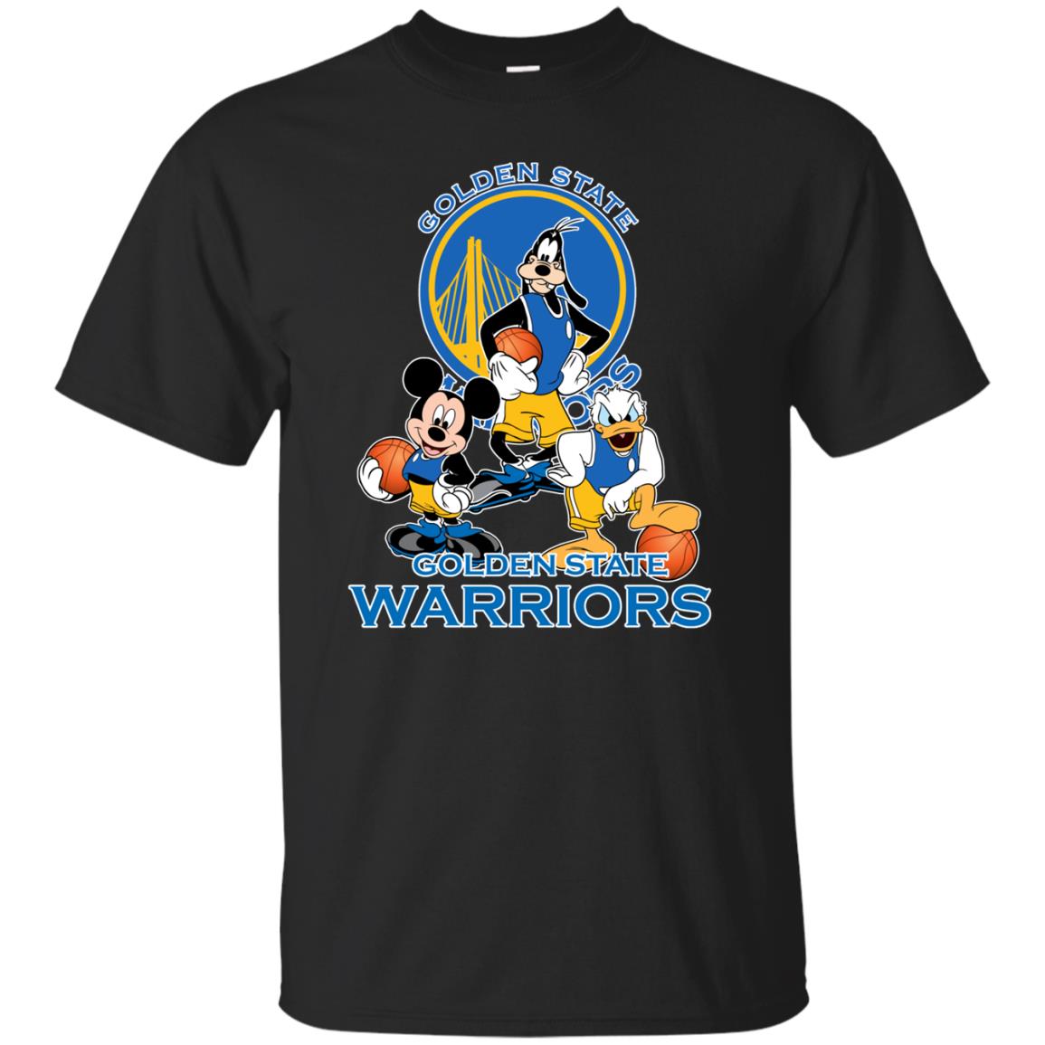 Mickey Goofy Donald Loves Warriors Basketball Fans Classic T-shirt