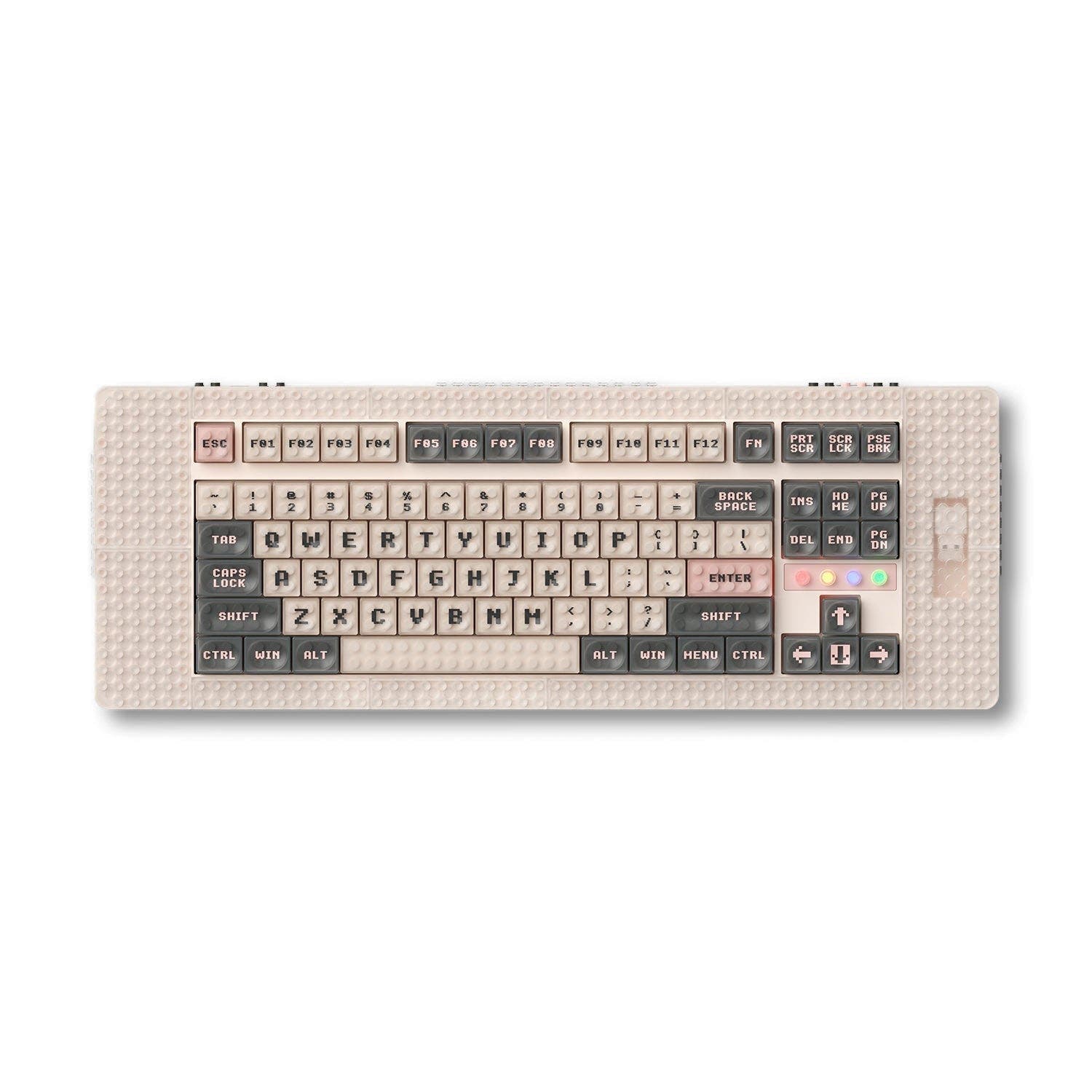 MelGeek Pixel Christian, World's First Brick-compatible Custom Mechanical Keyboard Christian / Kailh Custom Tactile