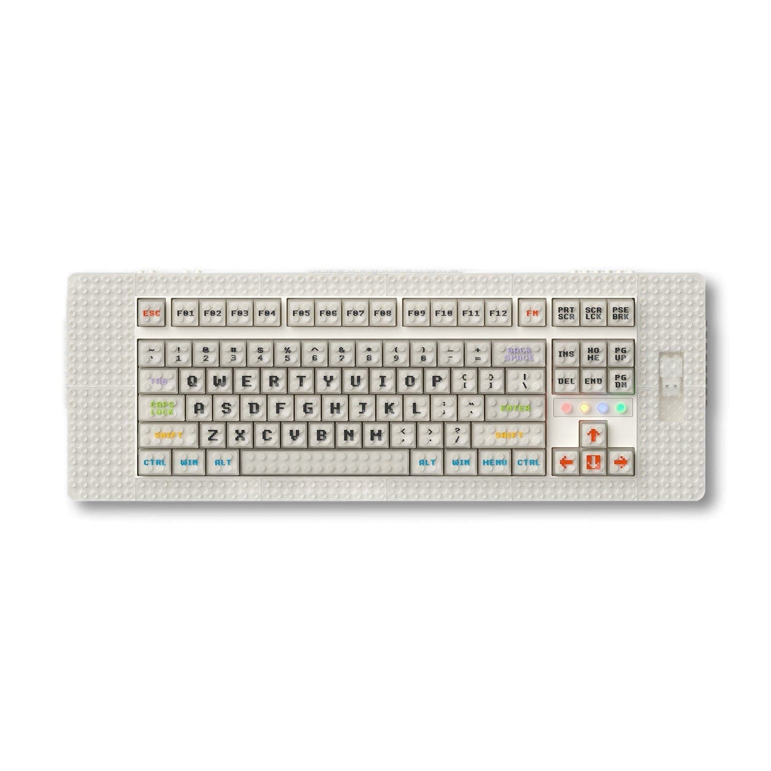 MelGeek Pixel Canvas, World's First Brick-compatible Custom Mechanical Keyboard Canvas / Kailh Custom Tactile