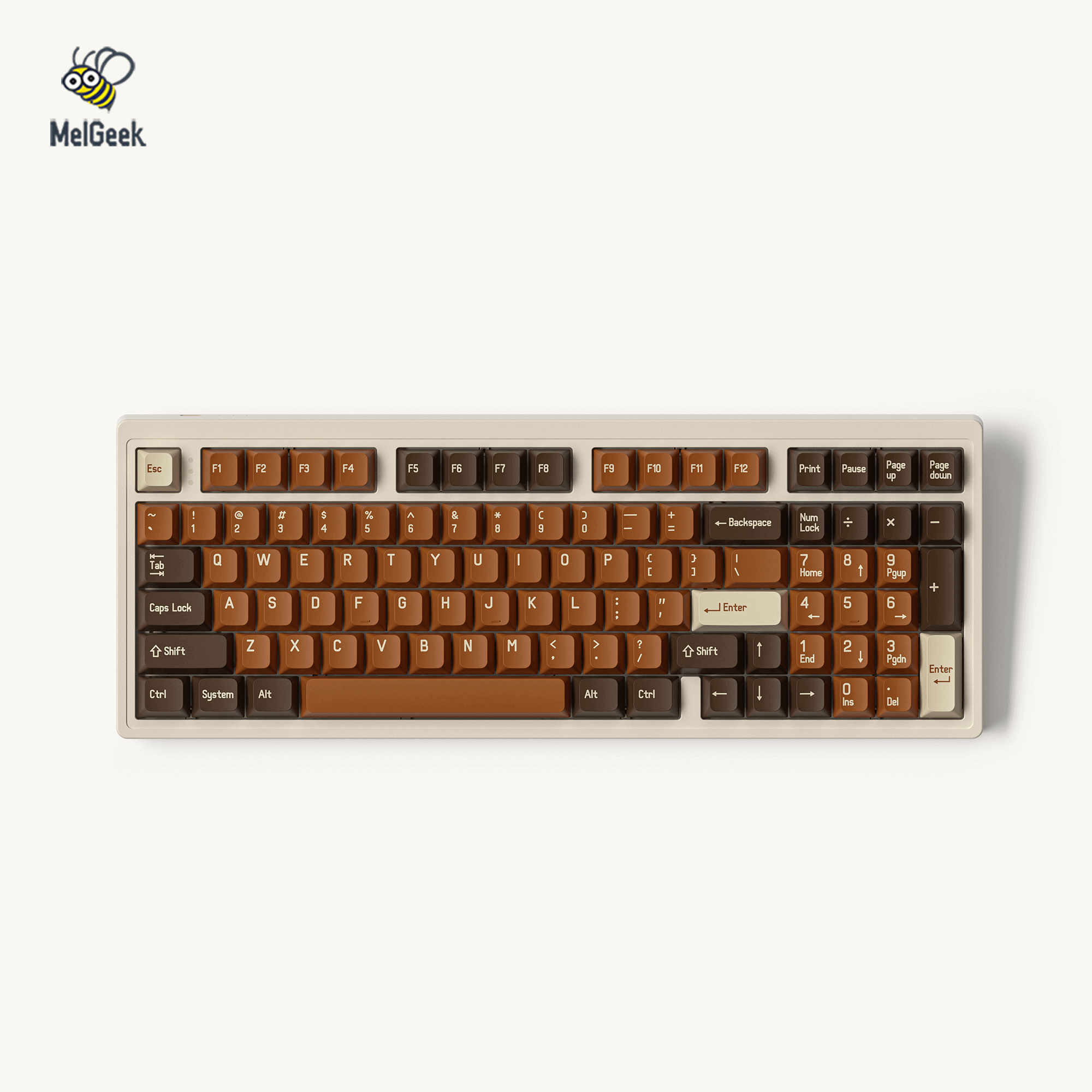 brown keycap set