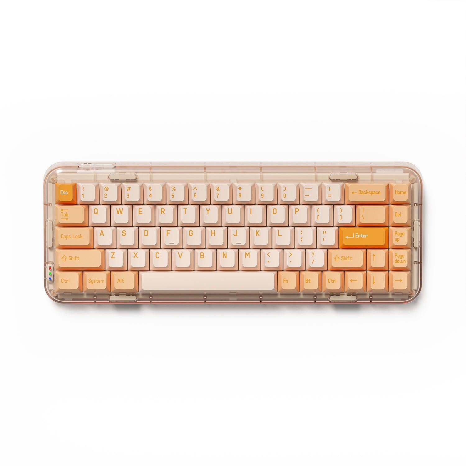 MelGeek Mojo68 Rose Custom & Programmable Mechanical Keyboard Rose / Gateron Pro Yellow