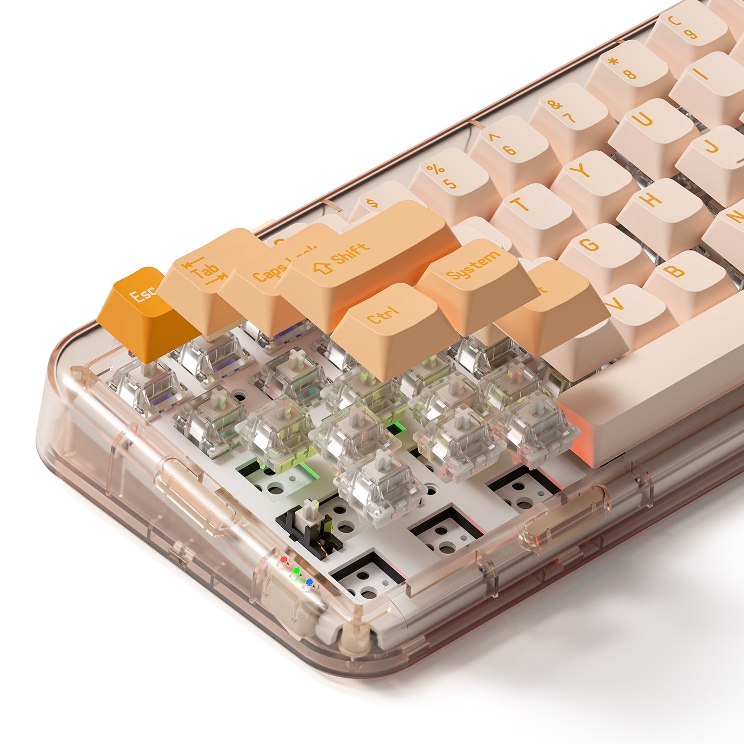 MelGeek Mojo68 Rose Mechanical Keyboard