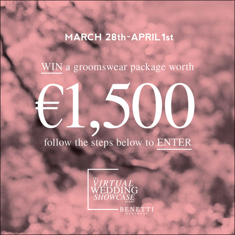 Win a groomswear package worth €1,500 with Benetti Menswear