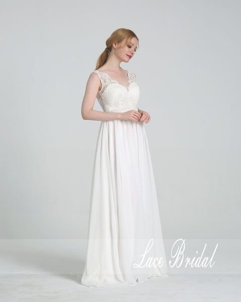 Chiffon Wedding Dress – lacebridal