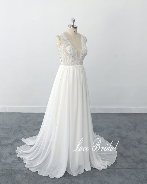 Chiffon Wedding Dress – lacebridal