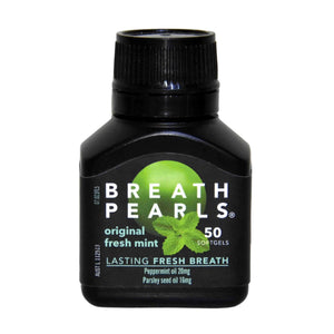Breath Pearls Original Freshens Breath 50 softgels - Drink International