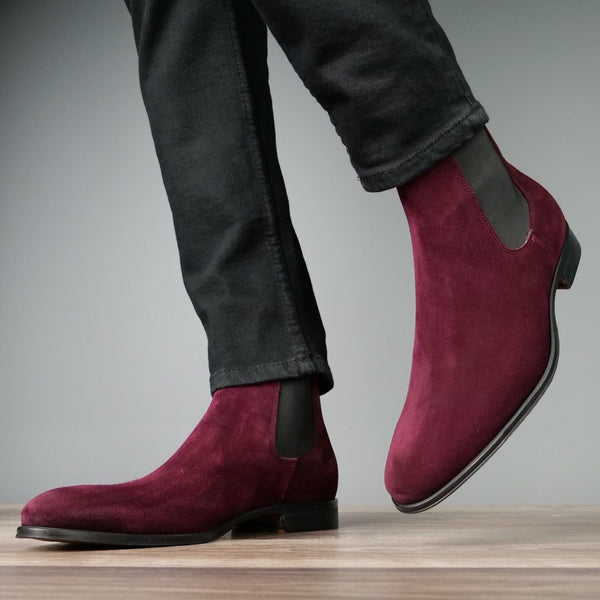 Eastwood Chelsea Boot Burgundy Suede