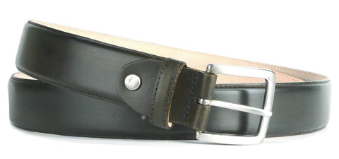 olive leather belt
