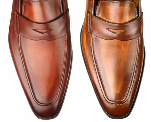 Brown, tan and chestnut loafers