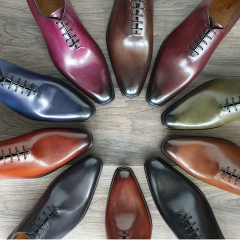 Wholecut shoe colours