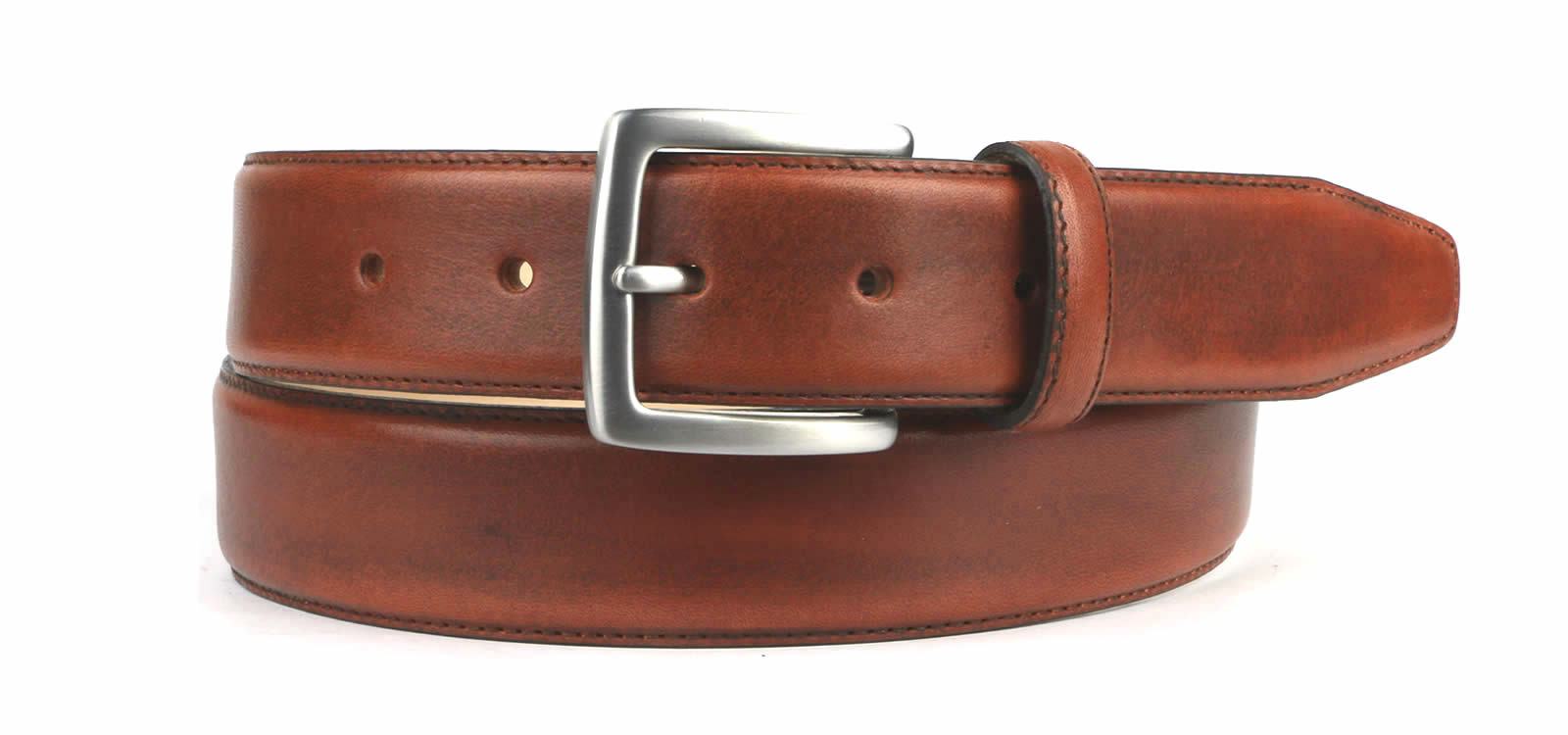 chestnut leather belt