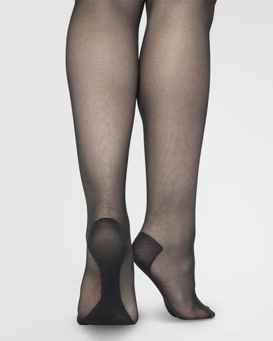 Lamuusaa Women's Stockings, Love Printing, Hollow Mesh Design, High  Elasticity, Slimming Black Tights 