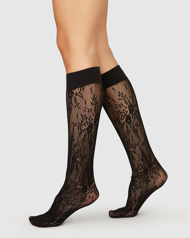 Edith Lace tights  Swedish Stockings - Ecouture