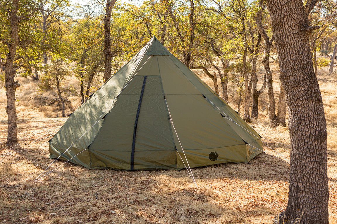 OmniCore Designs 18x18 Deluxe TeePee Camping Tent w/Adju OmniCoreDesigns