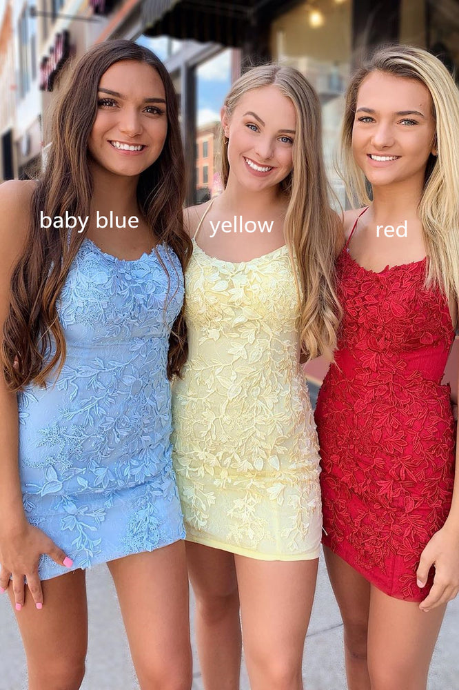 tight blue hoco dresses