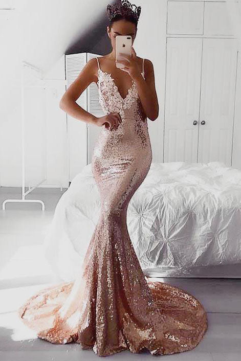 mermaid dress gold