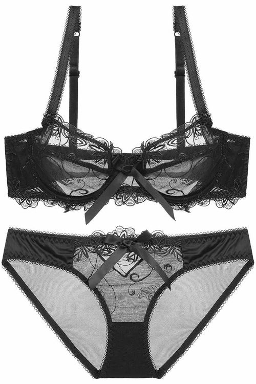 Violet Lingerie Set With Black Lace Isolated Over White Stock Photo,  Picture and Royalty Free Image. Image 25752955.