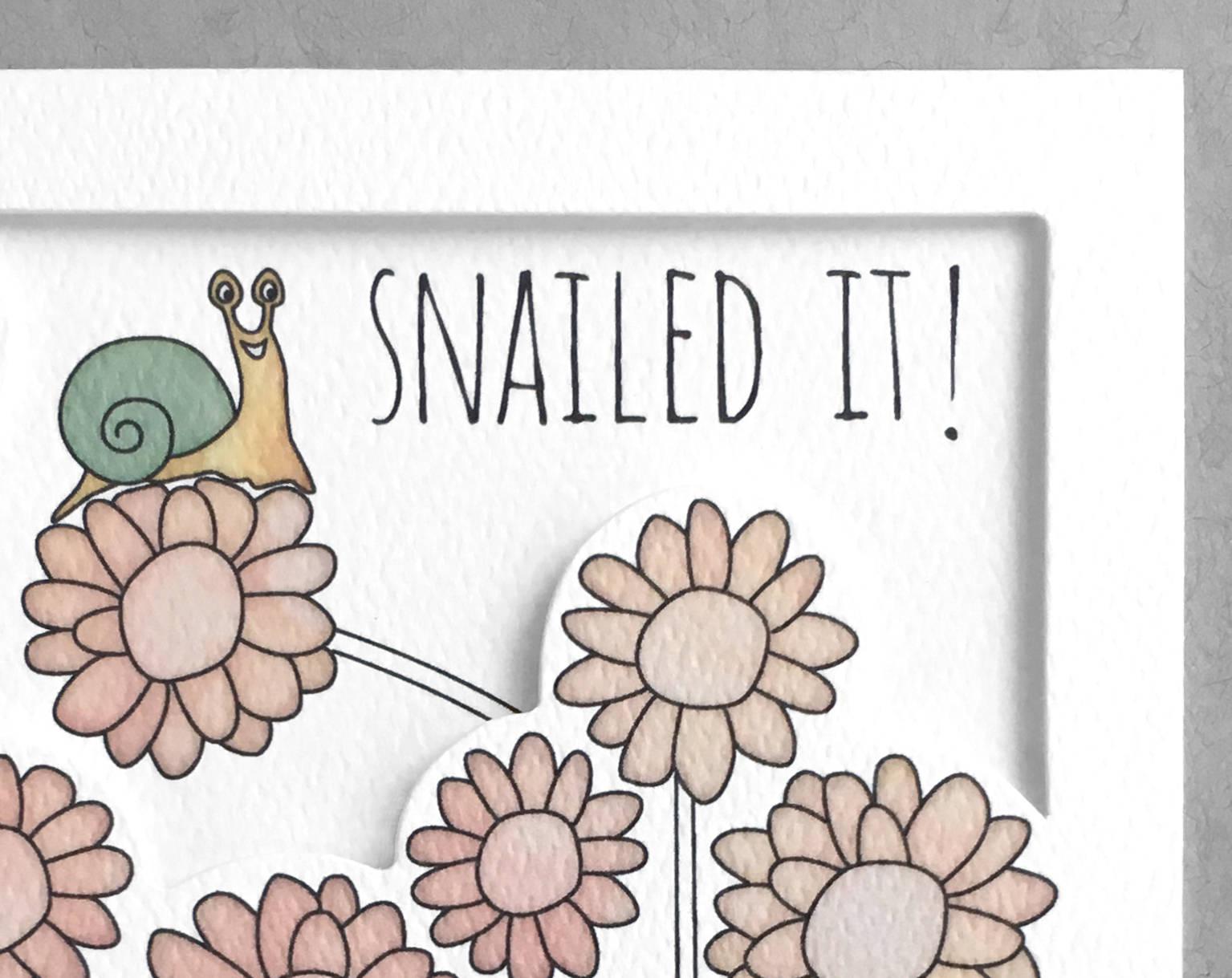 snail congratulations card