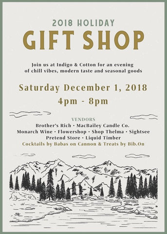 Indigo & Cotton Holiday Gift Shop