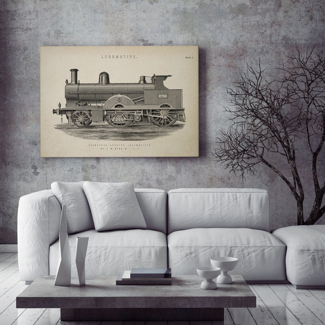 Antique Locomotive Poster – Kuriosis.com
