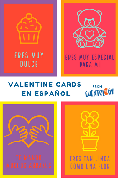Valentine's printable cards en Español – Cuentology