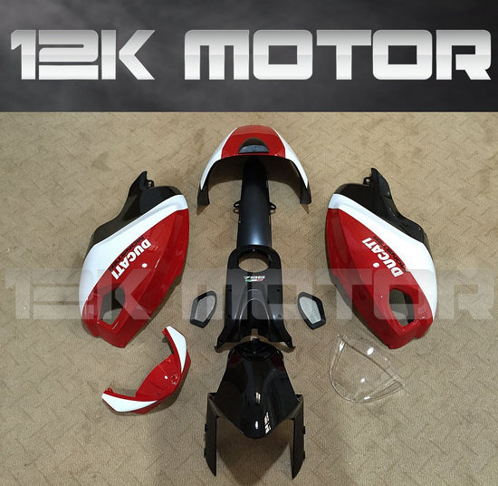 Ducati Monster 659 696 795 796 1100 Black Red Fairing Kit