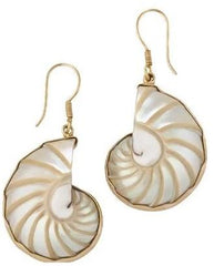 Nautilus Shell Earrings