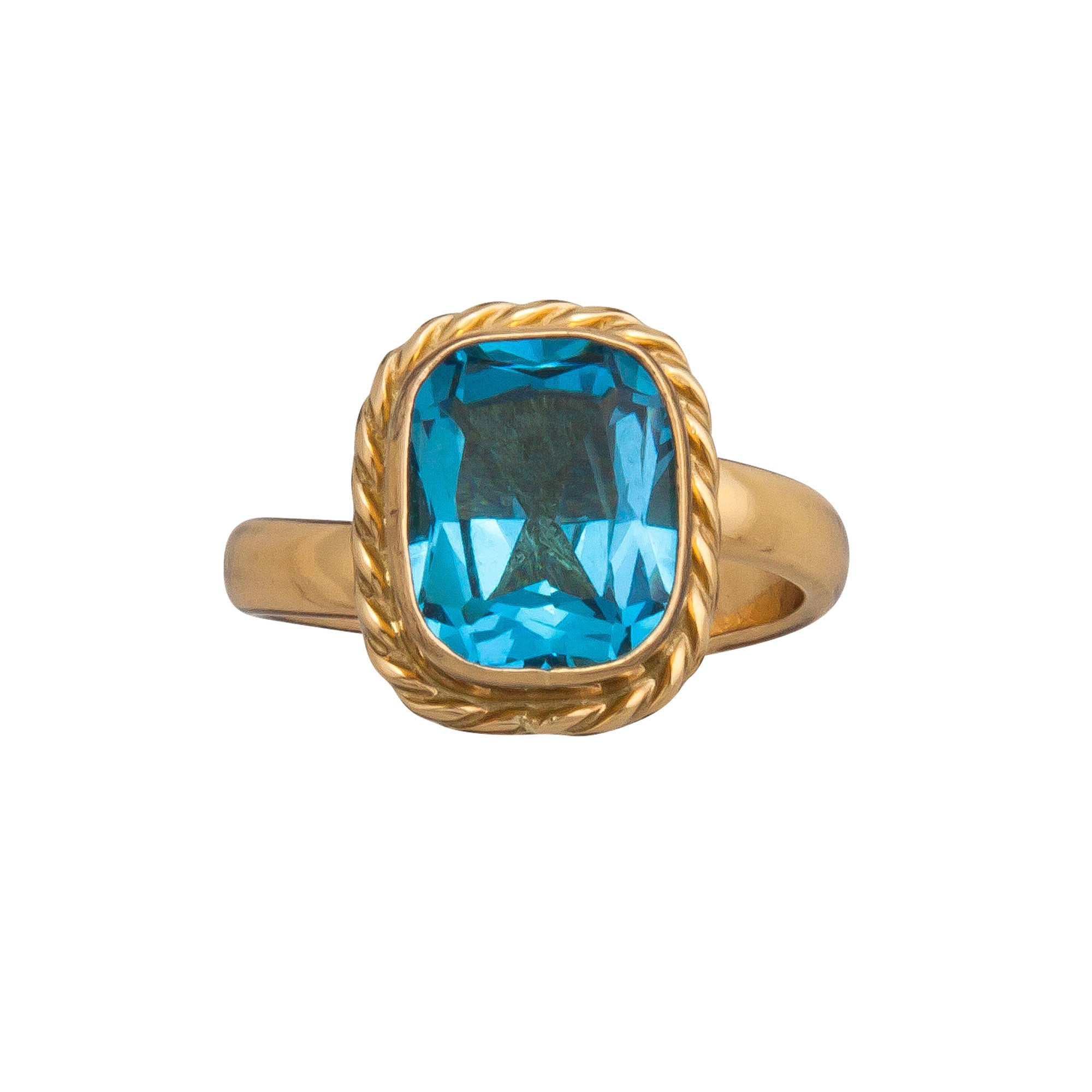 Blue Rhinestone Adjustable Ring – Le'allure