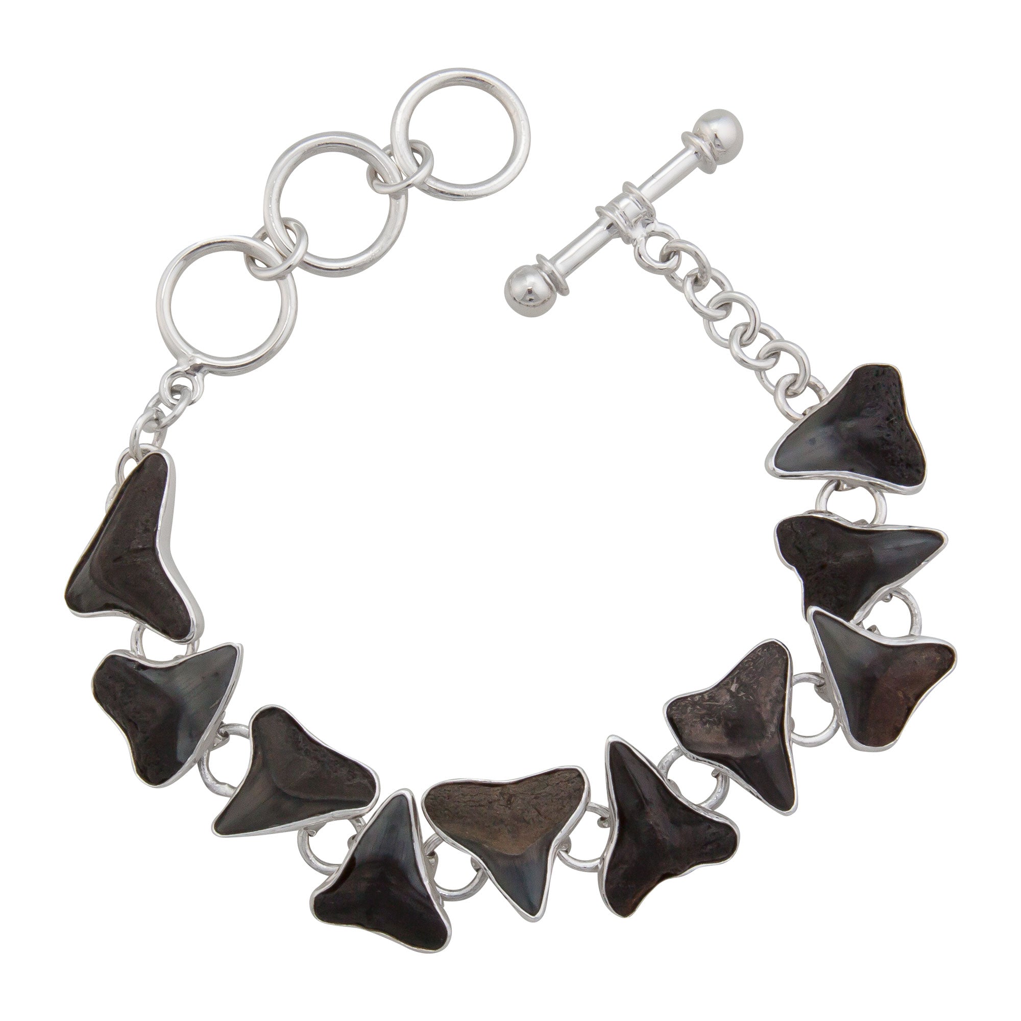 Sterling Silver Fossil Shark Teeth Bracelet - Charles Albert product image