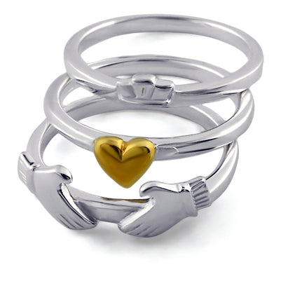 3 band Claddagh Ring