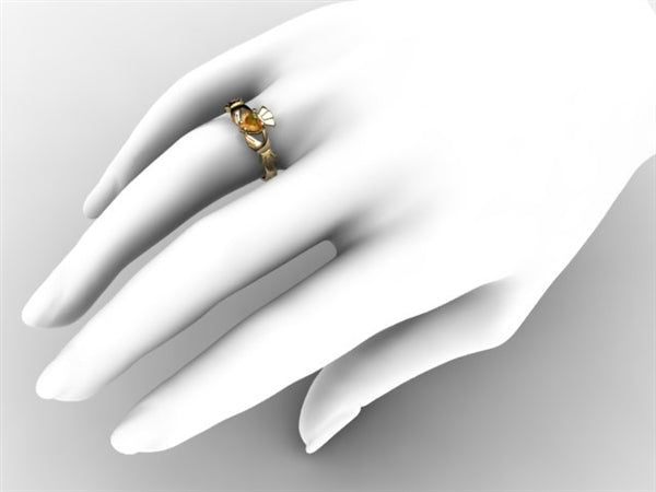 Claddagh Ring SUE-CITR-YELLOW on hand