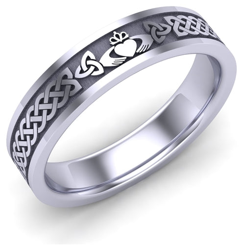 Claddagh Wedding Ring UCL1-14W5MFLAT