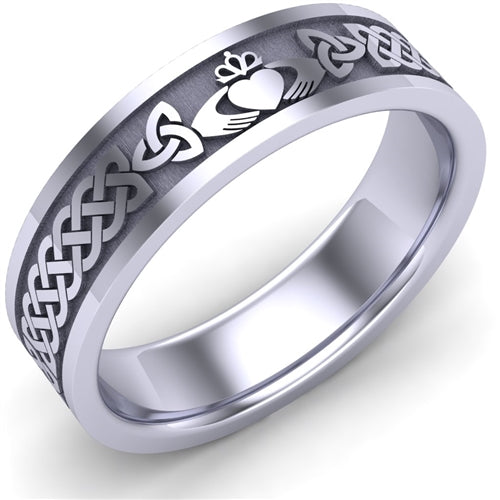 Claddagh Wedding Ring UCL1-14W6MFLAT