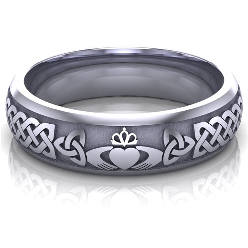 Claddagh Wedding Ring UCL1-PLATINUM6M