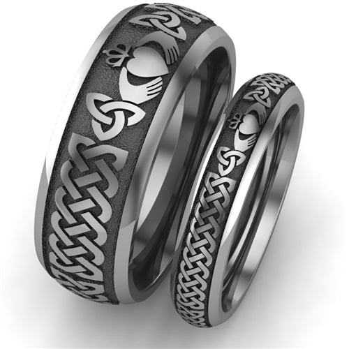 celtic wedding rings his and hers