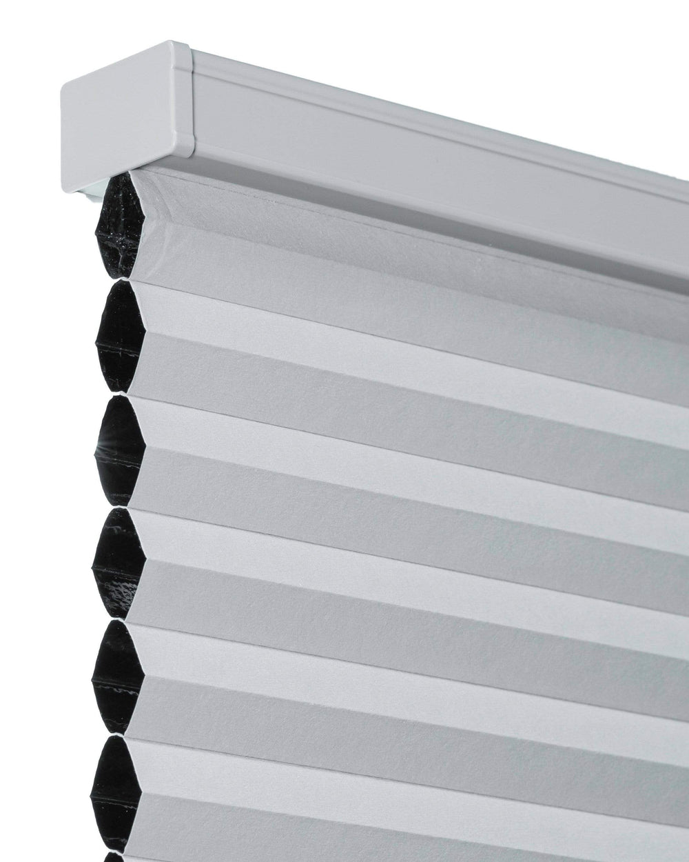 BlindsAvenue Gray Sheen Cordless Blackout Cellular Honeycomb Shade, 9/16 in. Single Cell, 44.5 in. W x 72 in. H