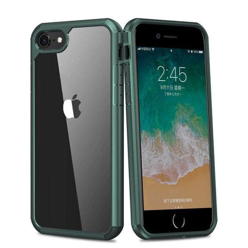 CaseBuddy Australia Casebuddy iPhone SE 2020 Shockproof Clear Case with Hard PC Shield+Soft TPU Bumper