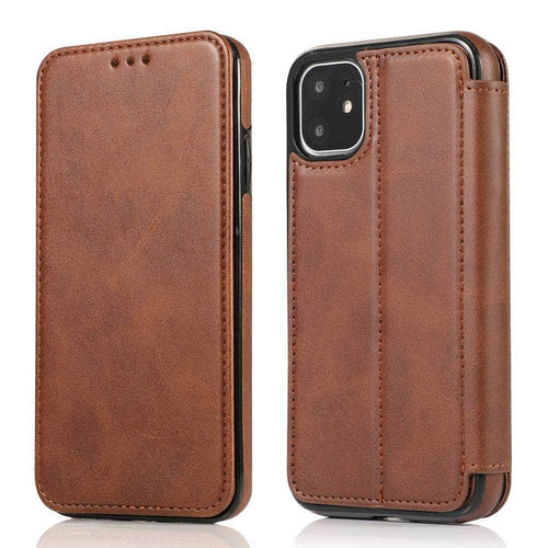 Magnetic Flip Leather Case iPhone Card Slots Wallet